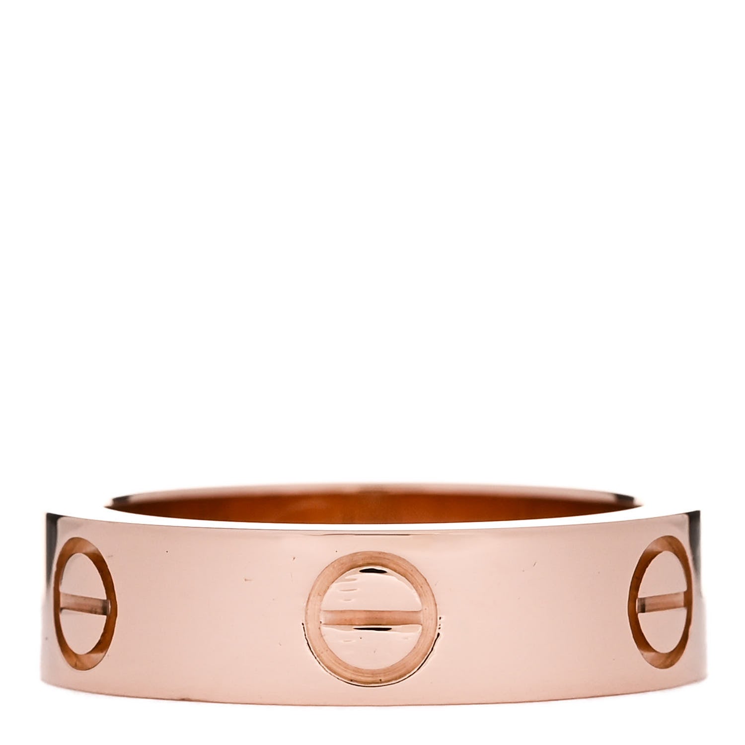 Cartier 18K Pink Gold Pink Sapphire 5.5mm LOVE Ring 54 6.75 3 of 5