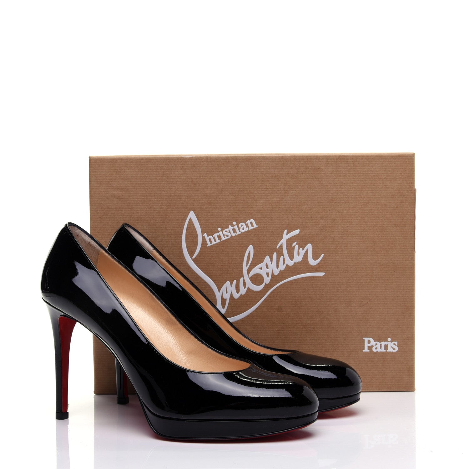Christian Louboutin Patent New Simple 100 Pumps 36.5 Black 11 of 11