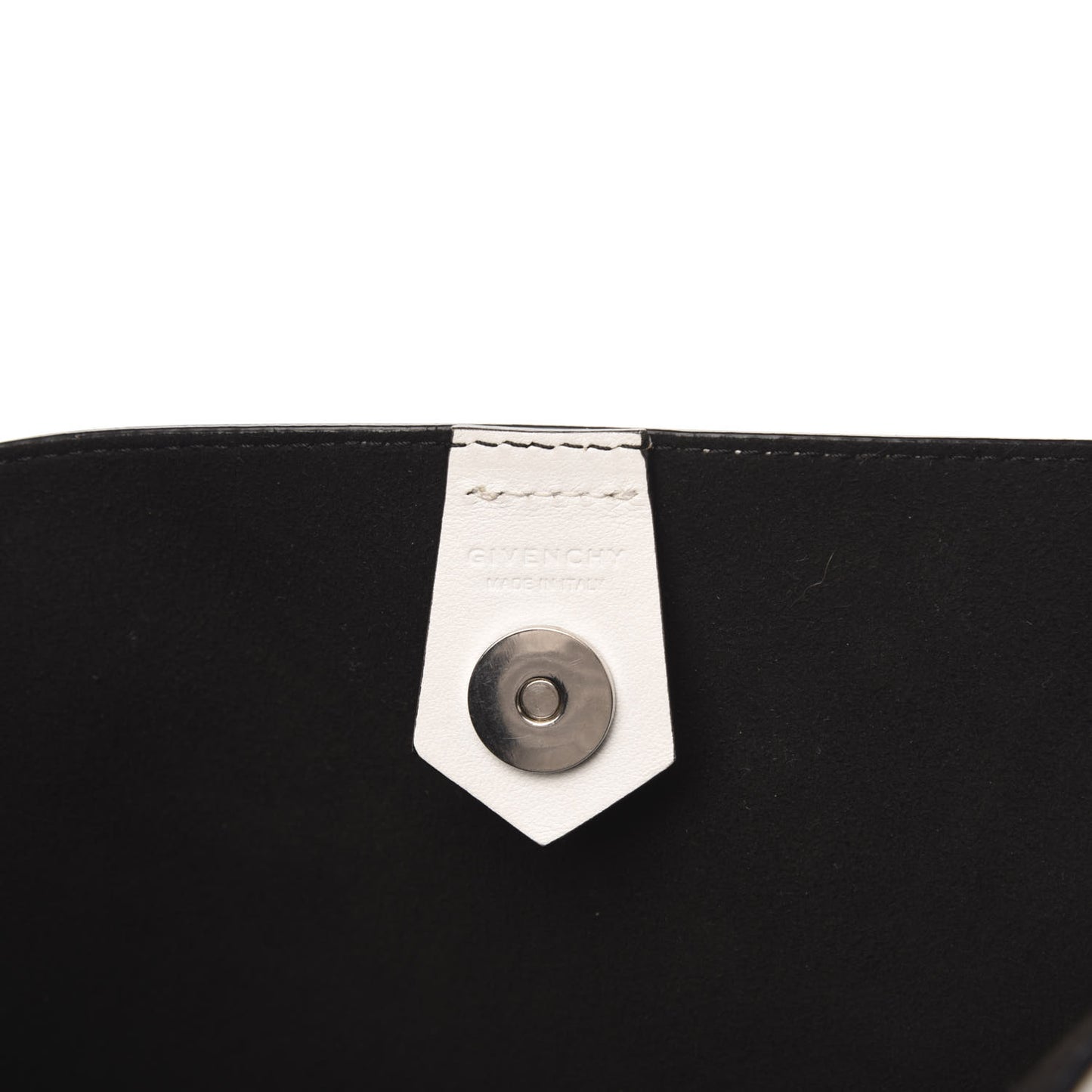 Calfskin Degrade Infinity Bucket Bag Black White
