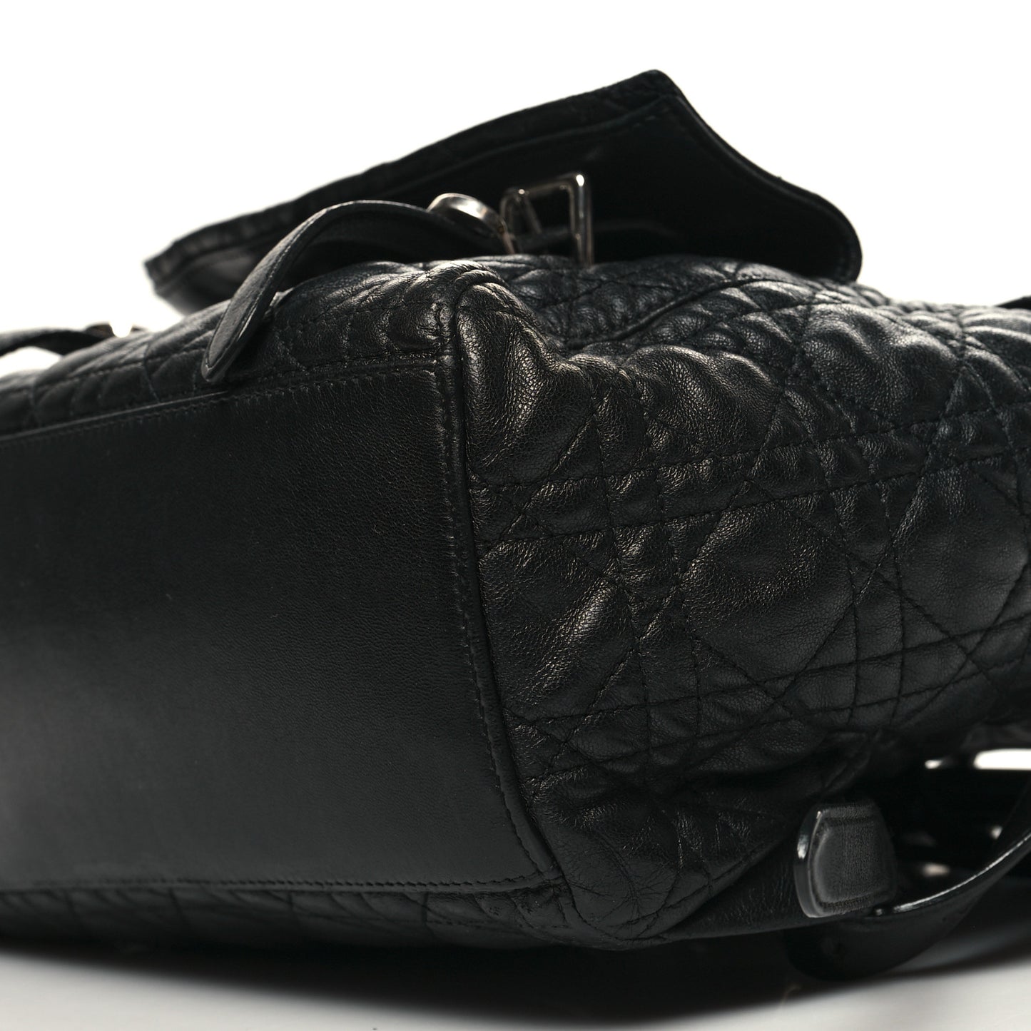 Lambskin Cannage Large Stardust Backpack Black