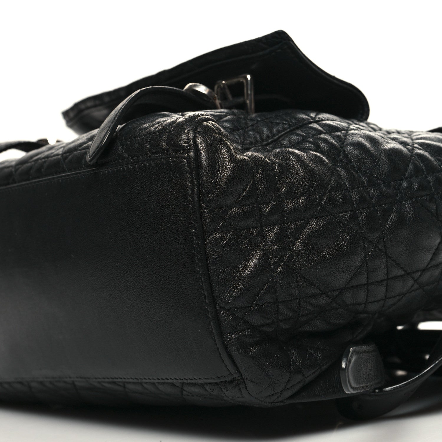 Christian Dior Lambskin Cannage Large Stardust Backpack Black 9 of 11