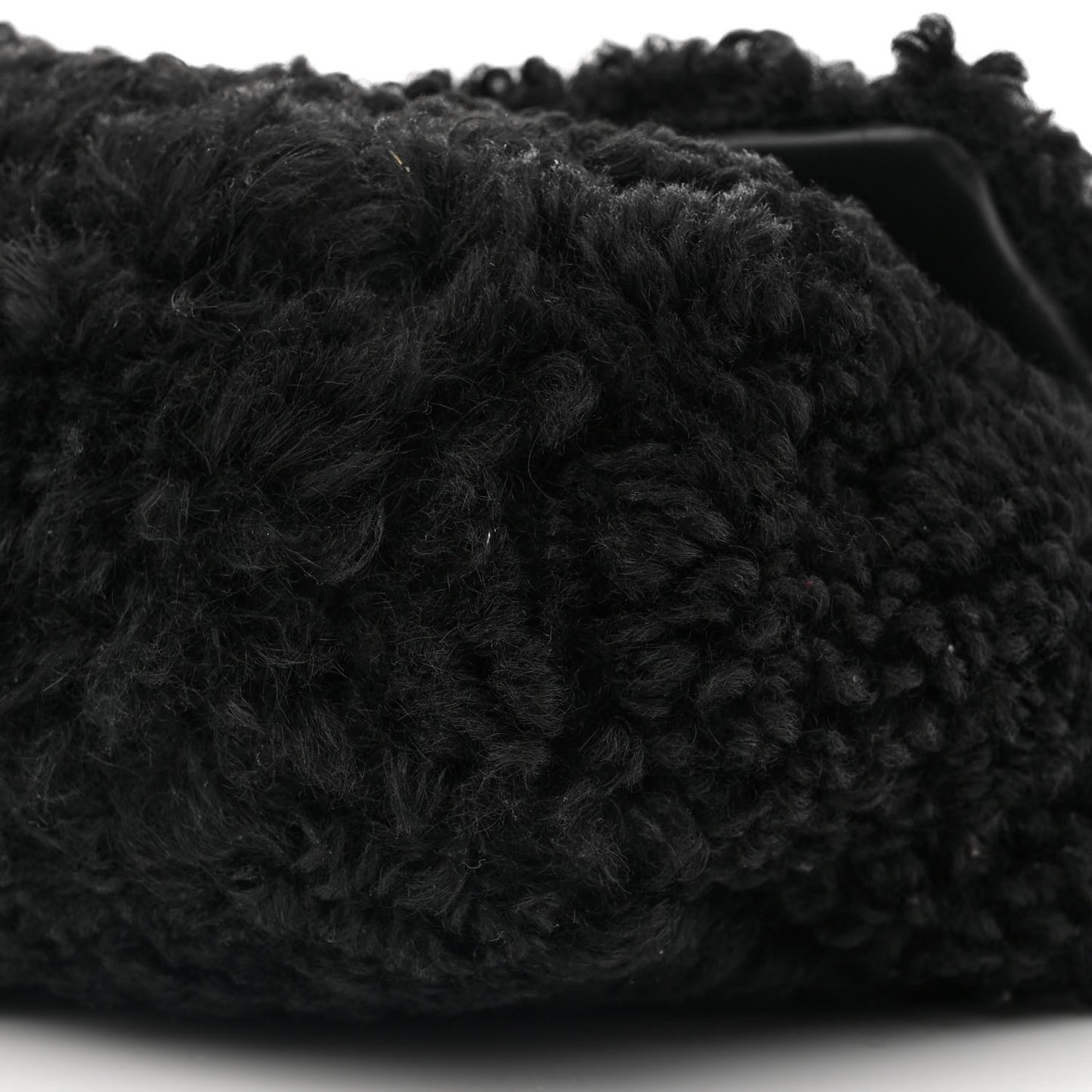 Shearling Sheepskin Medium Chanel 19 Flap Black
