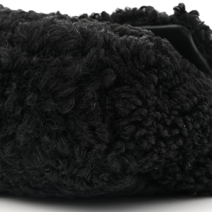 Chanel Shearling Sheepskin Medium Chanel 19 Flap Black 10 of 12