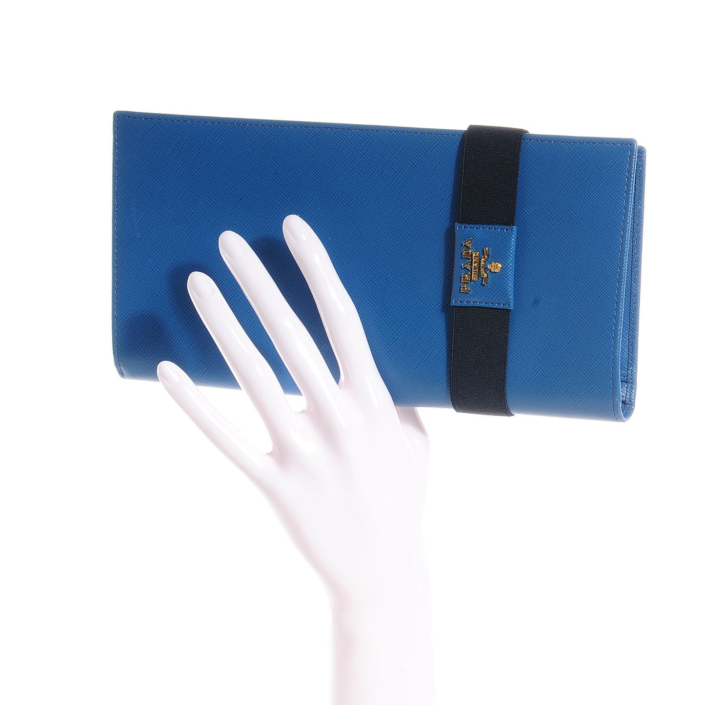 Saffiano Calfskin Document Holder Cobalto