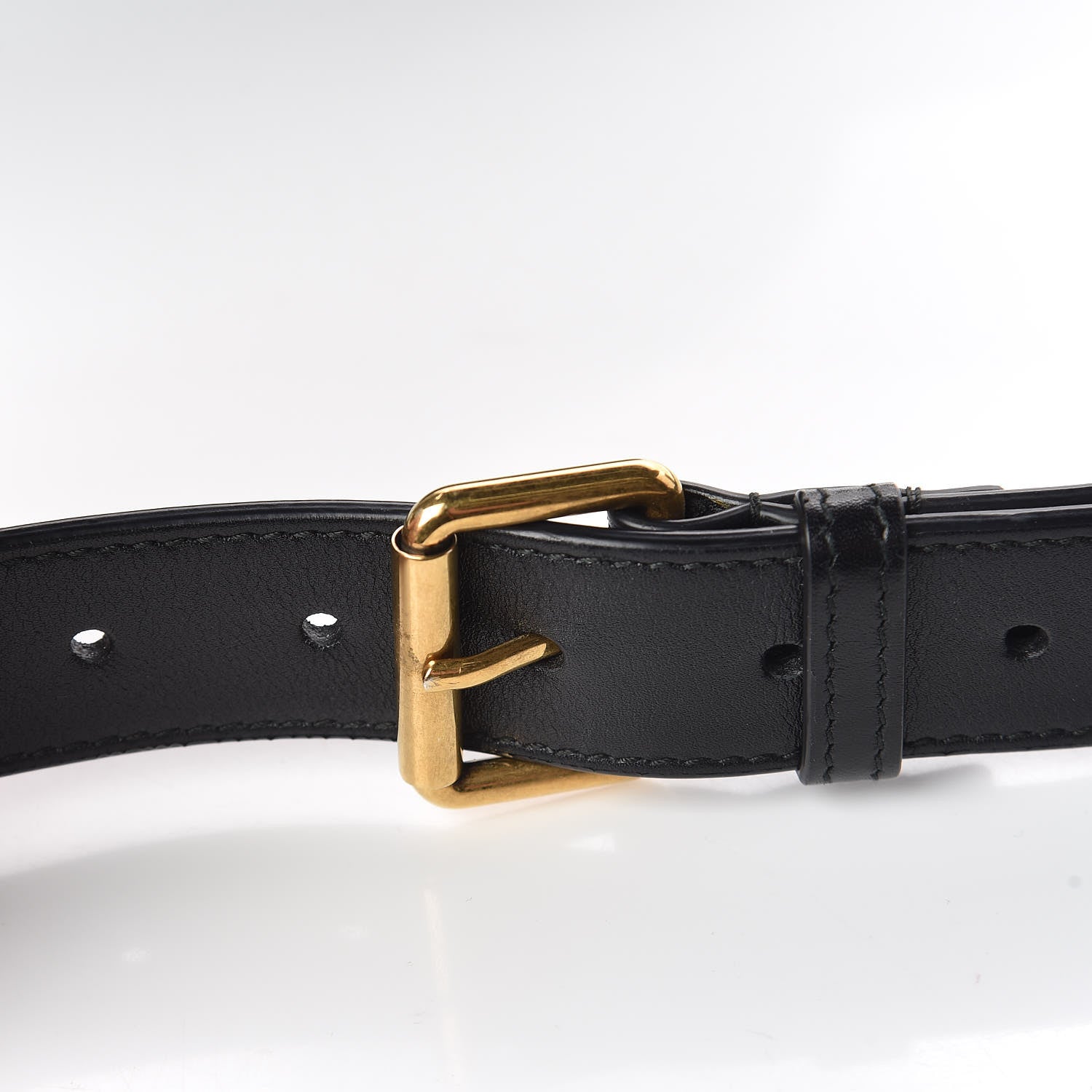 Gucci Calfskin Matelasse GG Marmont Belt Bag 95 38 Black 13 of 13