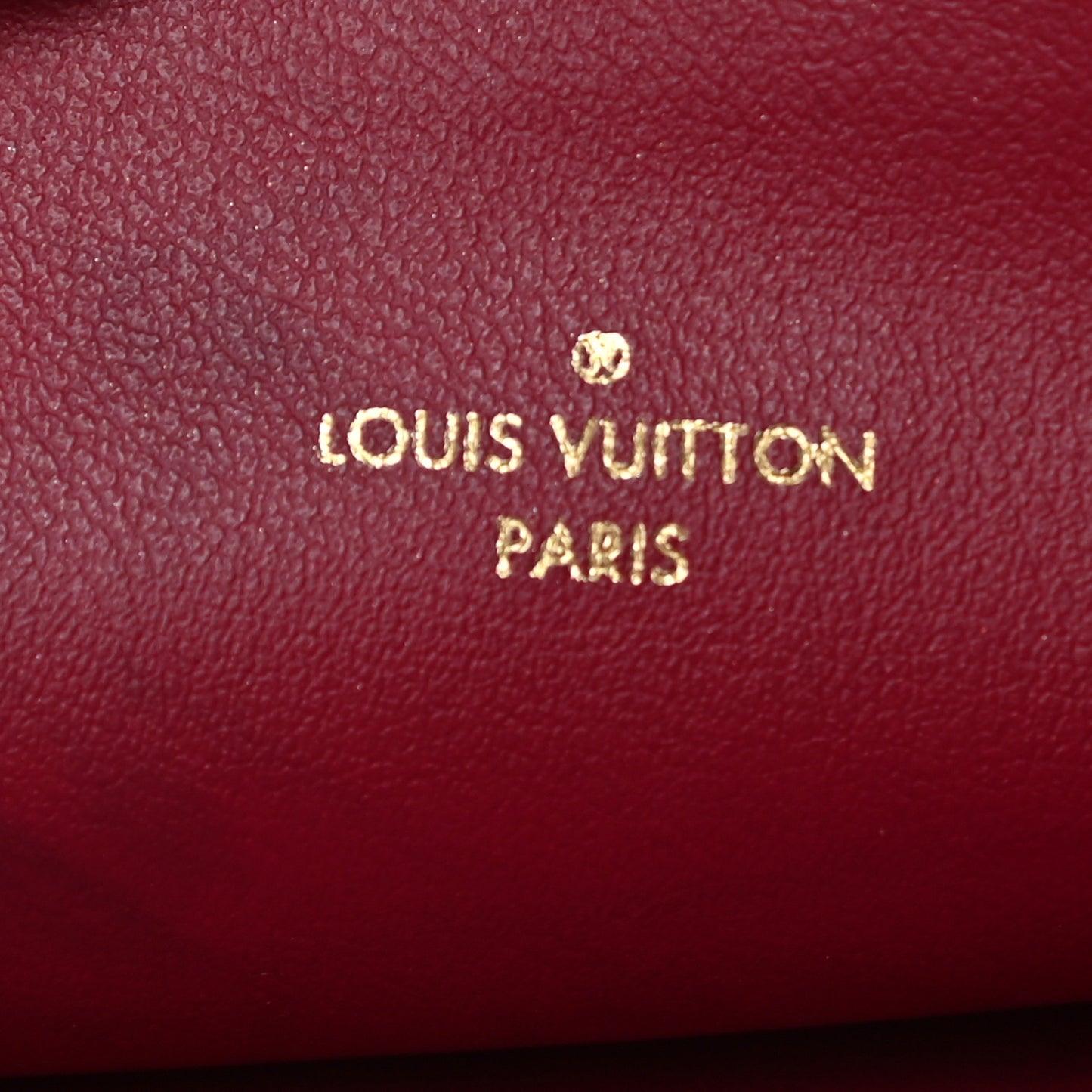 Monogram Felicie Chain Wallet Zippered Insert Fuchsia