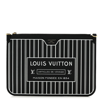 Louis Vuitton Calfskin Neverfull Inside Out MM Pochette Black 1 of 6