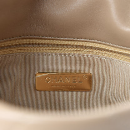 Chanel Lambskin Quilted Medium Chanel 19 Flap Dark Beige 8 of 11