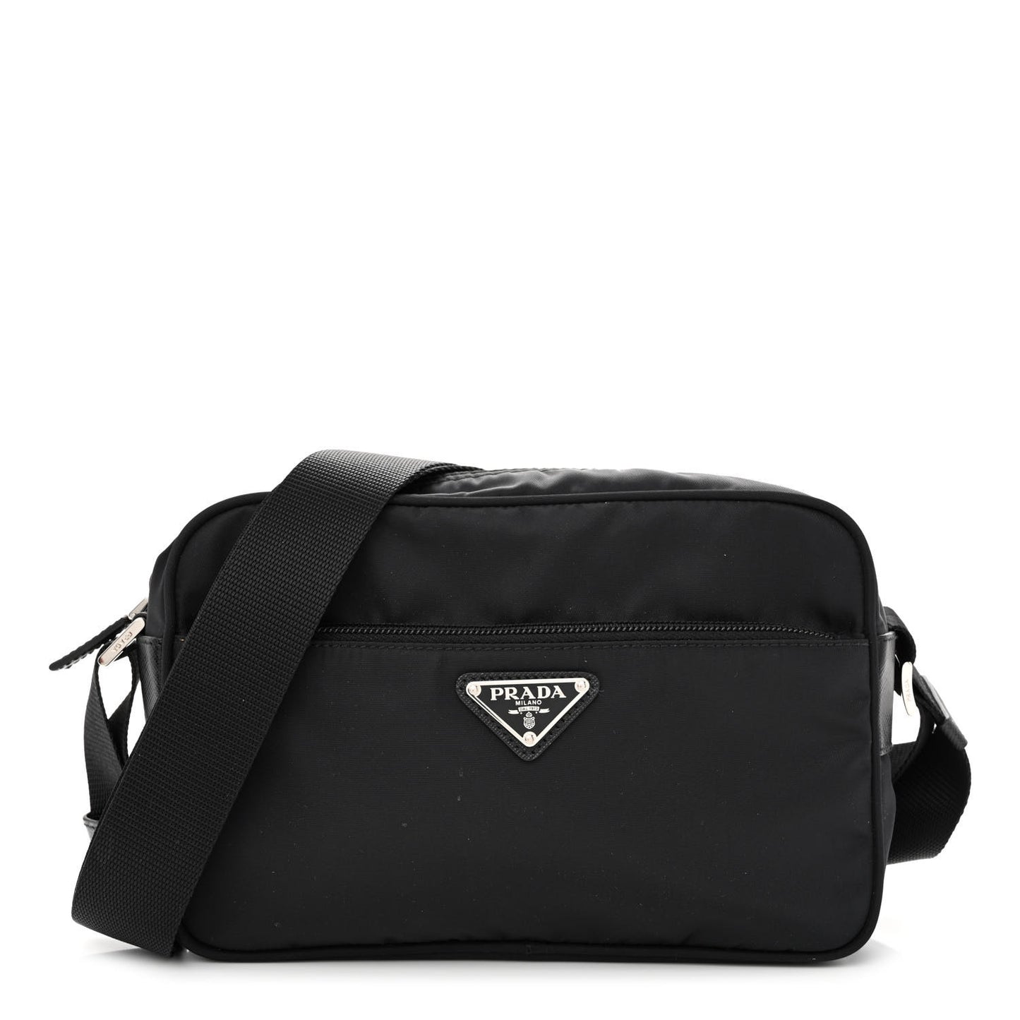 Nylon Tessuto Vela Crossbody Bag Black