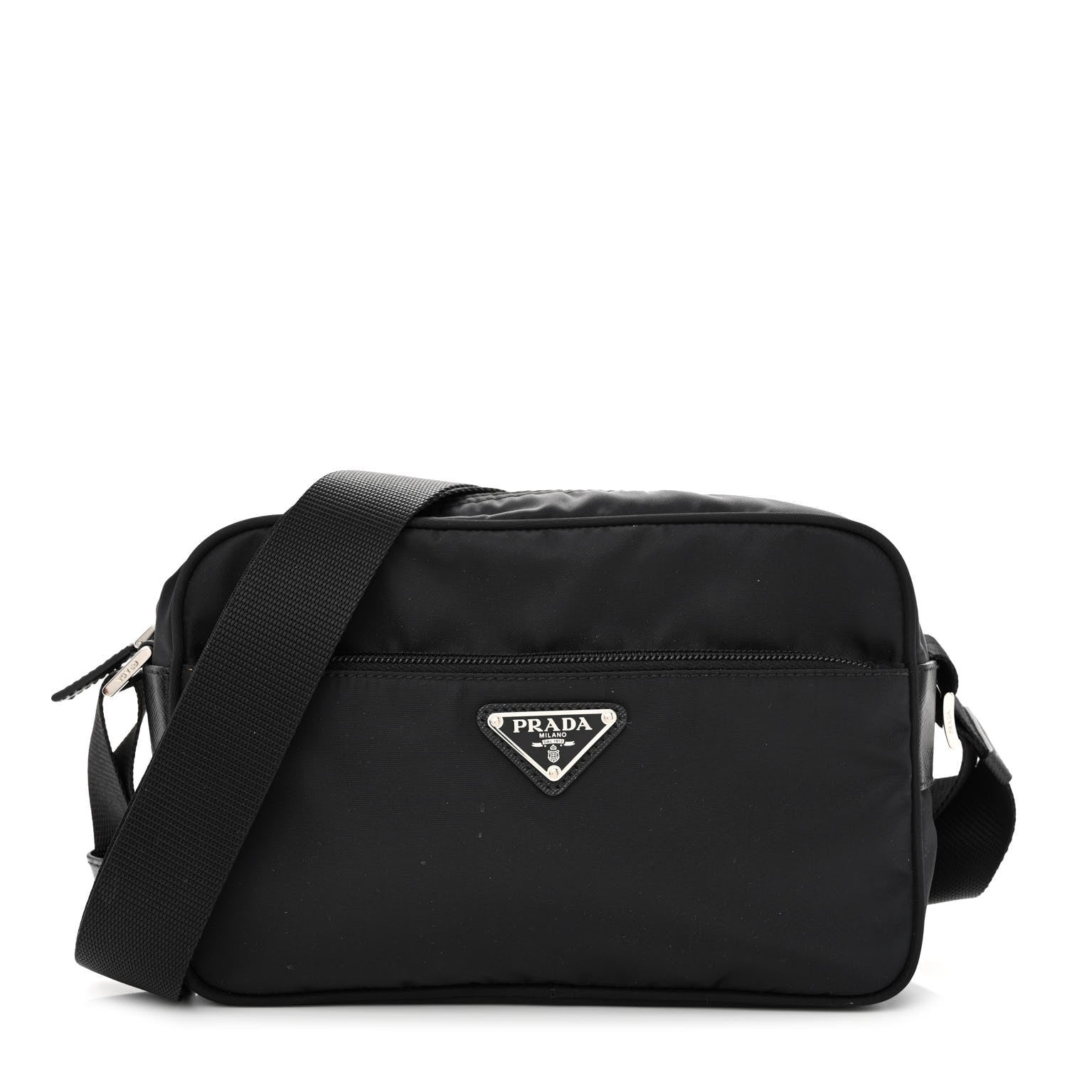 Prada Nylon Tessuto Vela Crossbody Bag Black 1 of 11