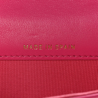 Chanel Lambskin Quilted Chanel 19 Flap Card Holder Pink 8 of 10