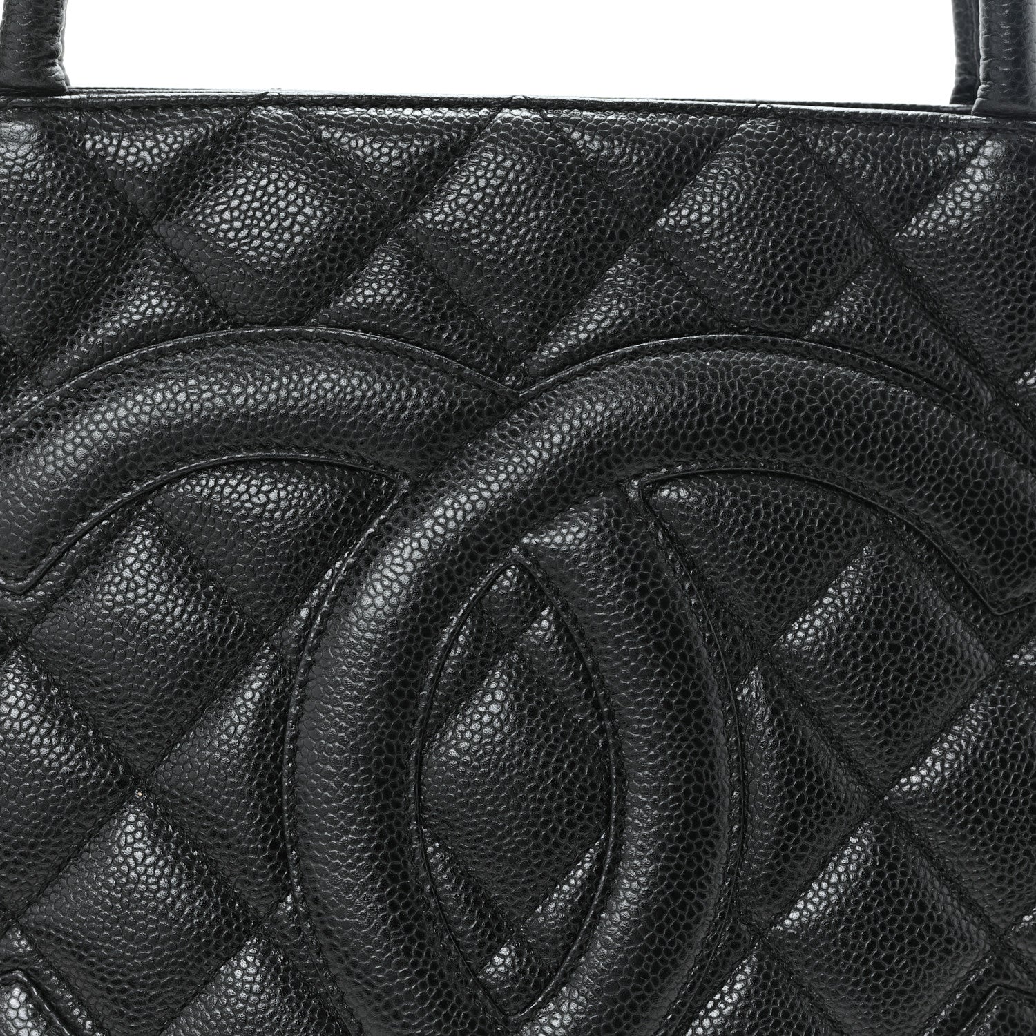 Chanel Caviar Quilted Medallion Tote Black 8 of 10