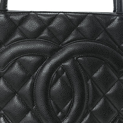 Chanel Caviar Quilted Medallion Tote Black 8 of 10