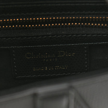 Christian Dior Grained Calfskin Saddle Bag Black 6 of 11