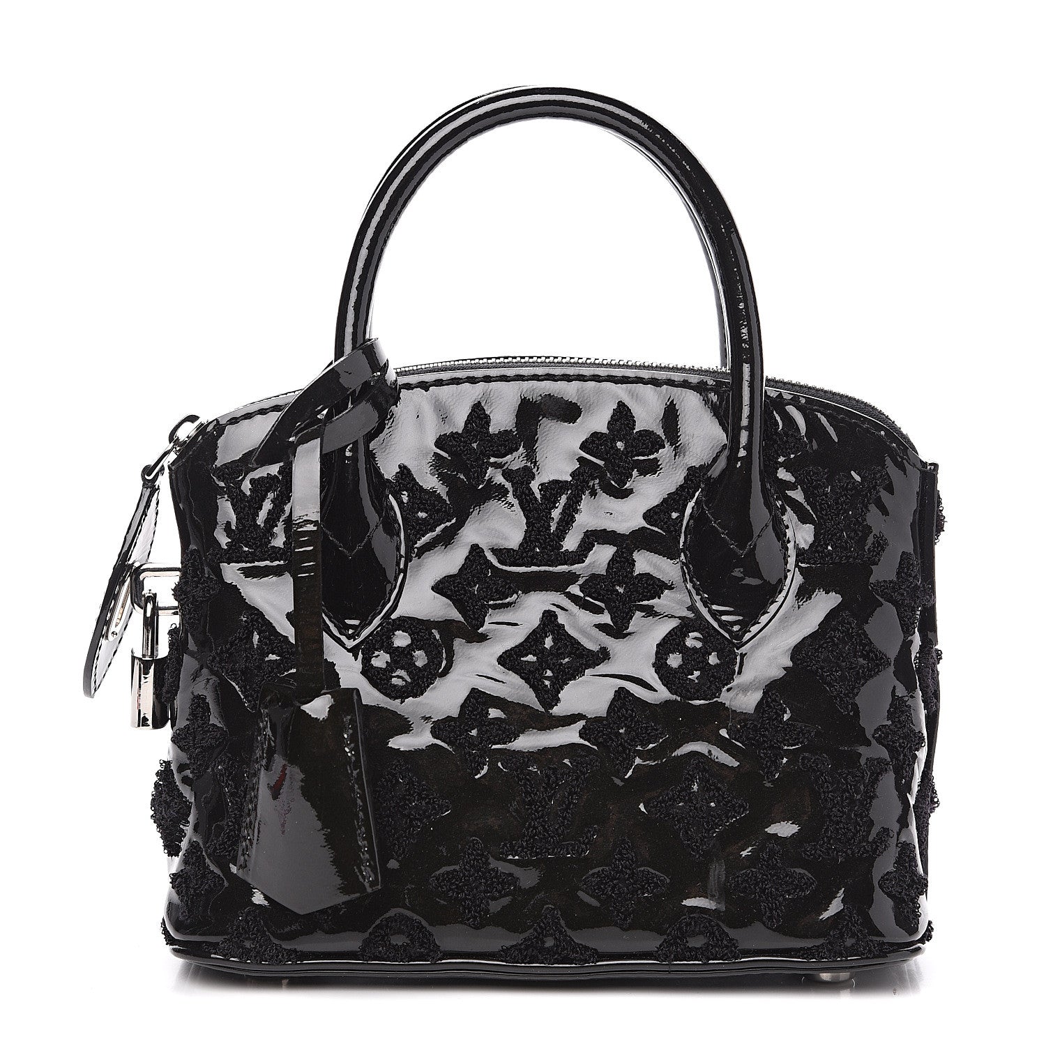 Louis Vuitton Patent Lambskin Fascination Lockit BB Black 1 of 9