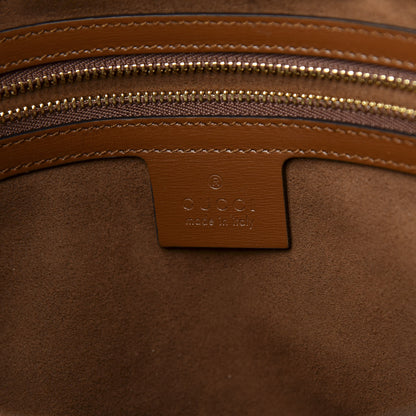 Gucci Boarded Plutone Calfskin Medium Arli Shoulder Bag Nocciola 6 of 9