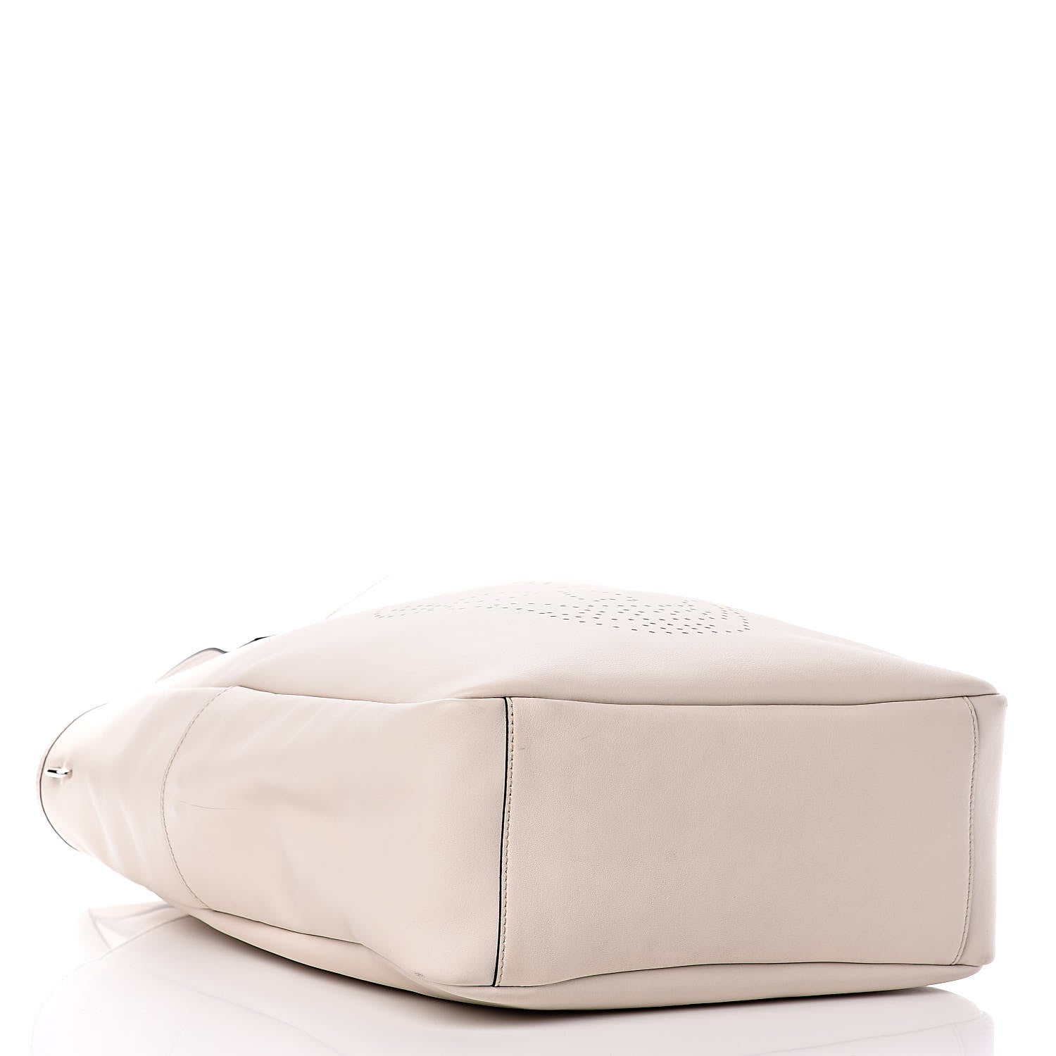 Alexander McQueen Calfskin Skull Perforated Tote Off White 4 of 14