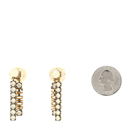 Christian Dior Pearl Crystal J'Adior Tribales Earrings Antique Gold 2 of 4