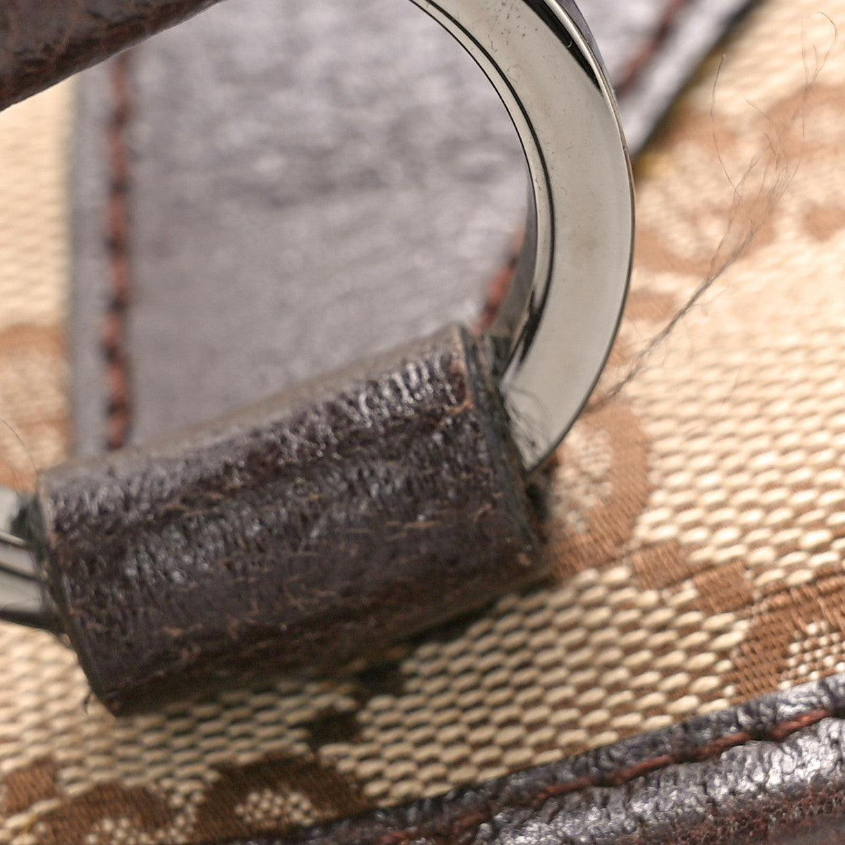 Monogram Shoulder Bag Dark Brown