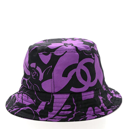 Chanel Canvas CC Cloche Hat M Purple Black 5 of 8