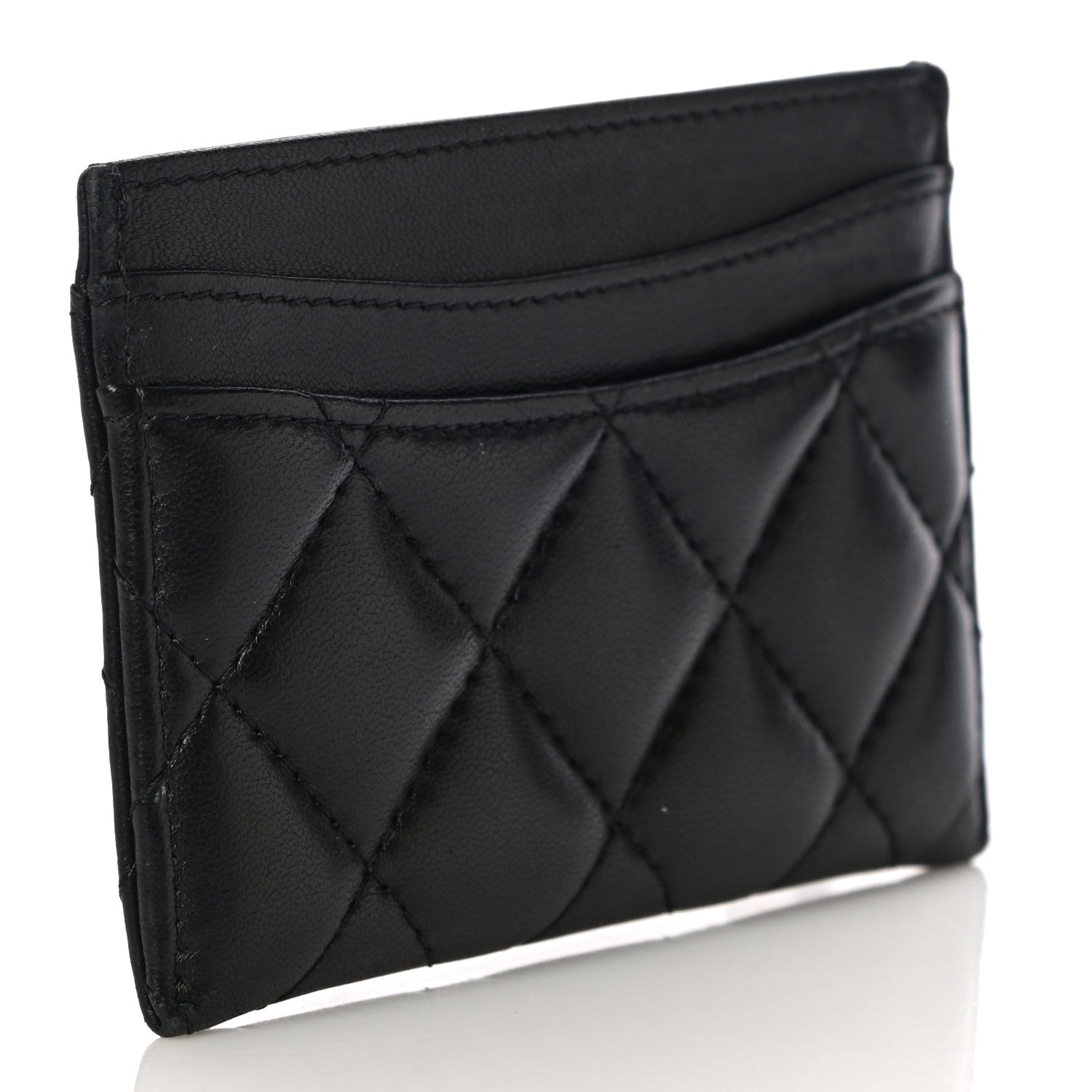 Chanel Lambskin Quilted Card Holder Black 3 of 11