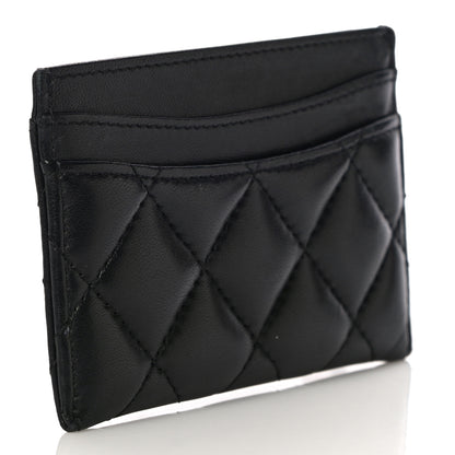 Chanel Lambskin Quilted Card Holder Black 3 of 11