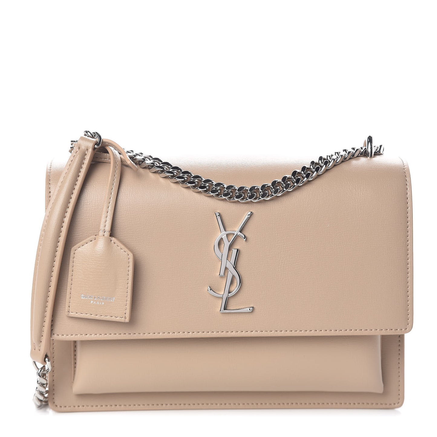 Calfskin Medium Monogram Dark Beige