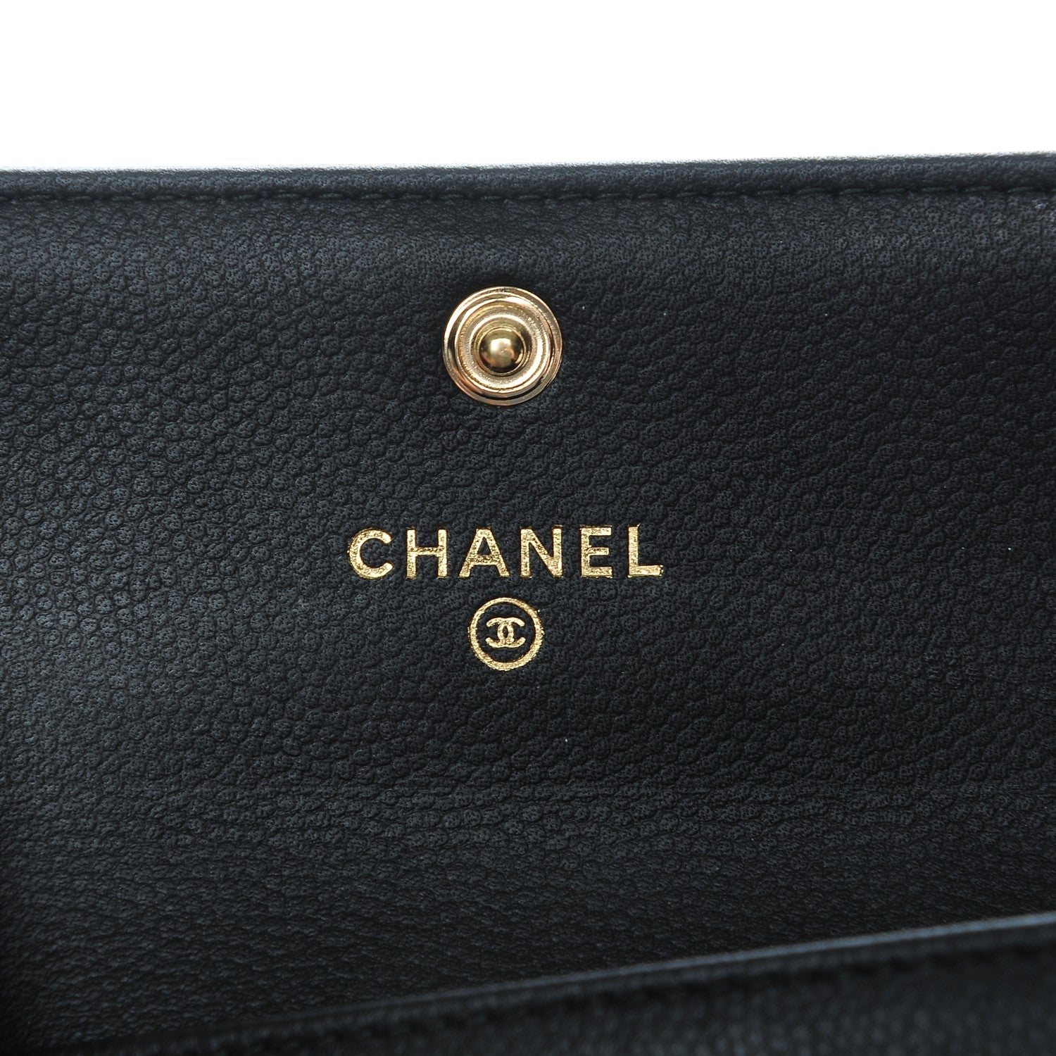 Chanel Caviar Quilted Boy Flap Card Holder Black 6 of 10