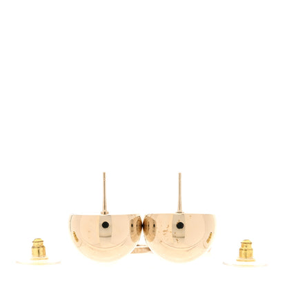 Chanel Metal CC Drop Earrings Gold 3 of 5