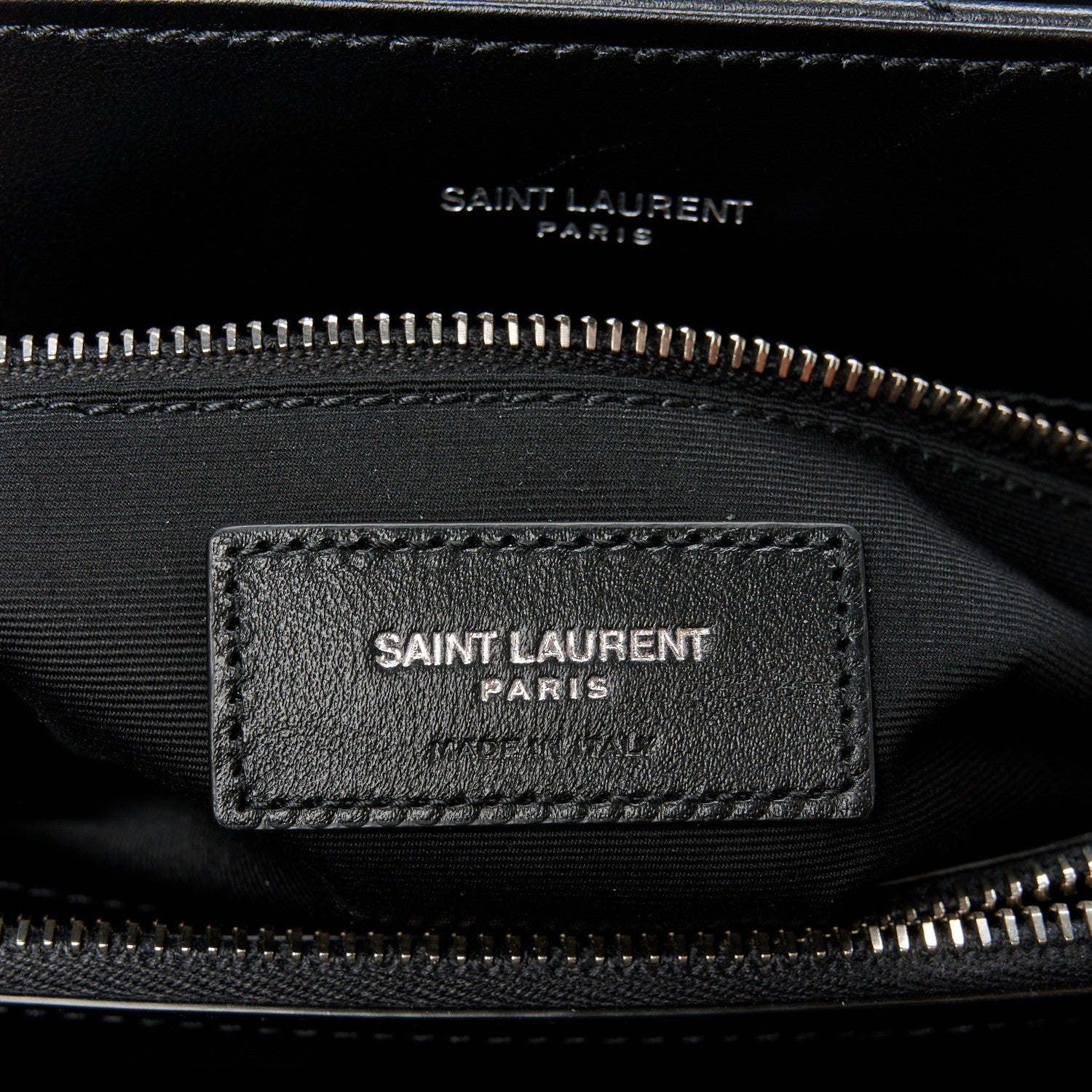 Saint Laurent Calfskin Y Quilted Monogram Medium Loulou Chain Satchel Black 7 of 11