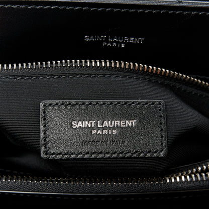 Saint Laurent Calfskin Y Quilted Monogram Medium Loulou Chain Satchel Black 7 of 11