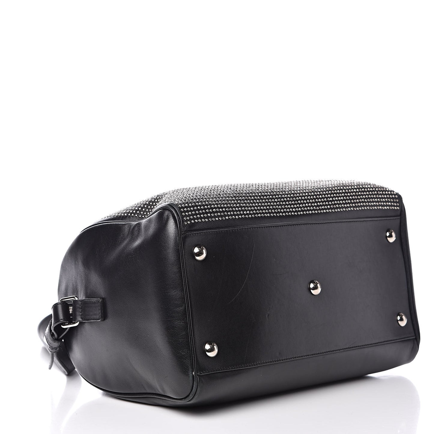 Calfskin Studded Classic Duffle 6 Black