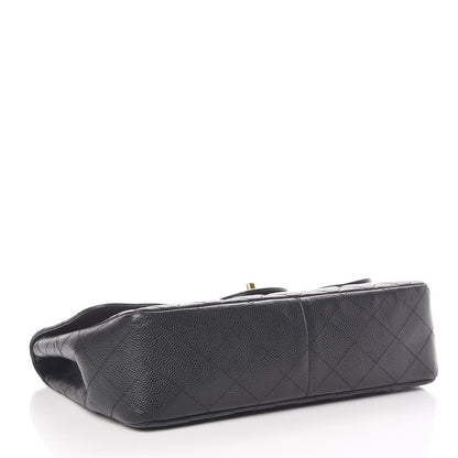 Chanel Caviar Quilted Jumbo Single Flap Black 4 of 11