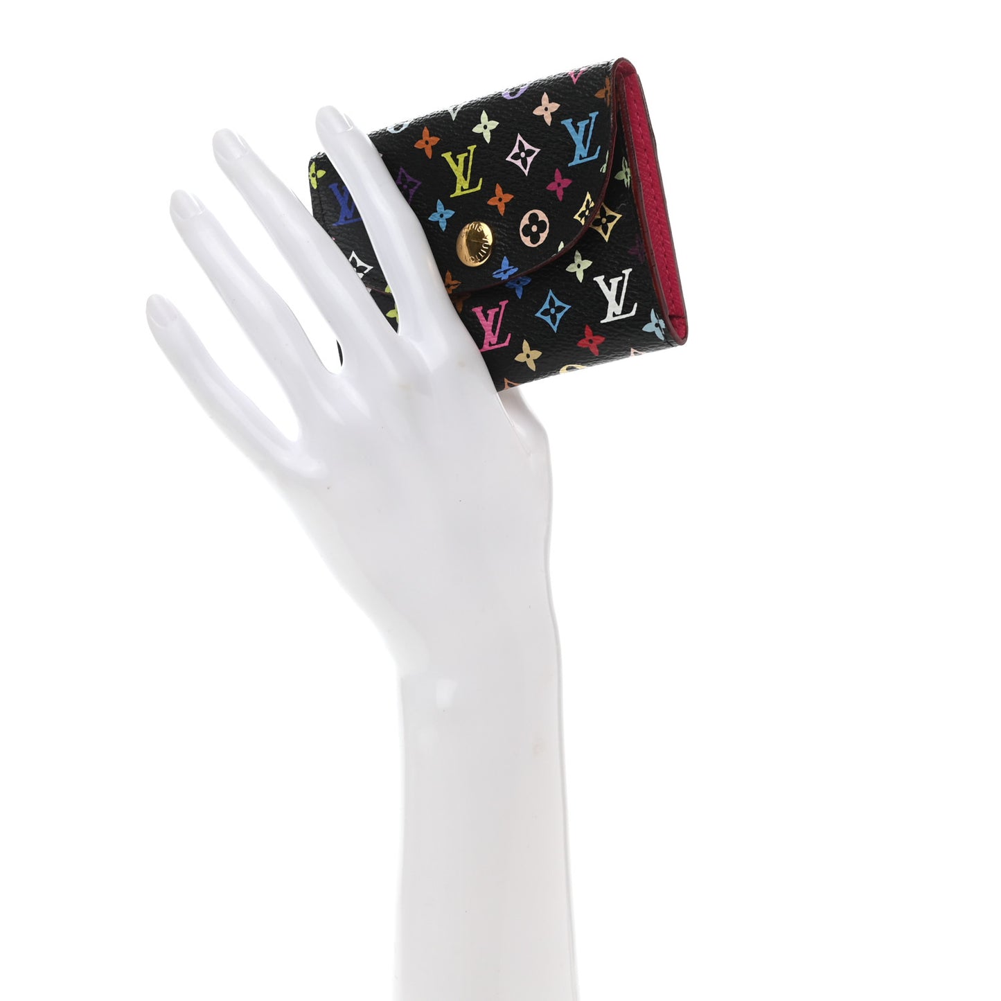 Monogram Multicolor Business Card Holder Black Grenade