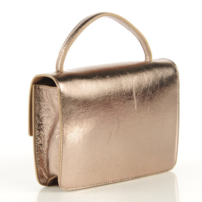 Jimmy Choo Metallic Calfskin Rebel Crossbody Nude 3 of 8