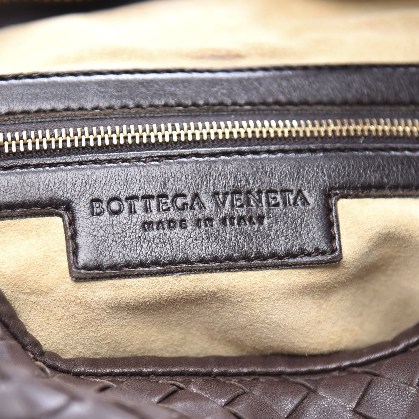 Nappa Intrecciato Medium Veneta Hobo Ebano