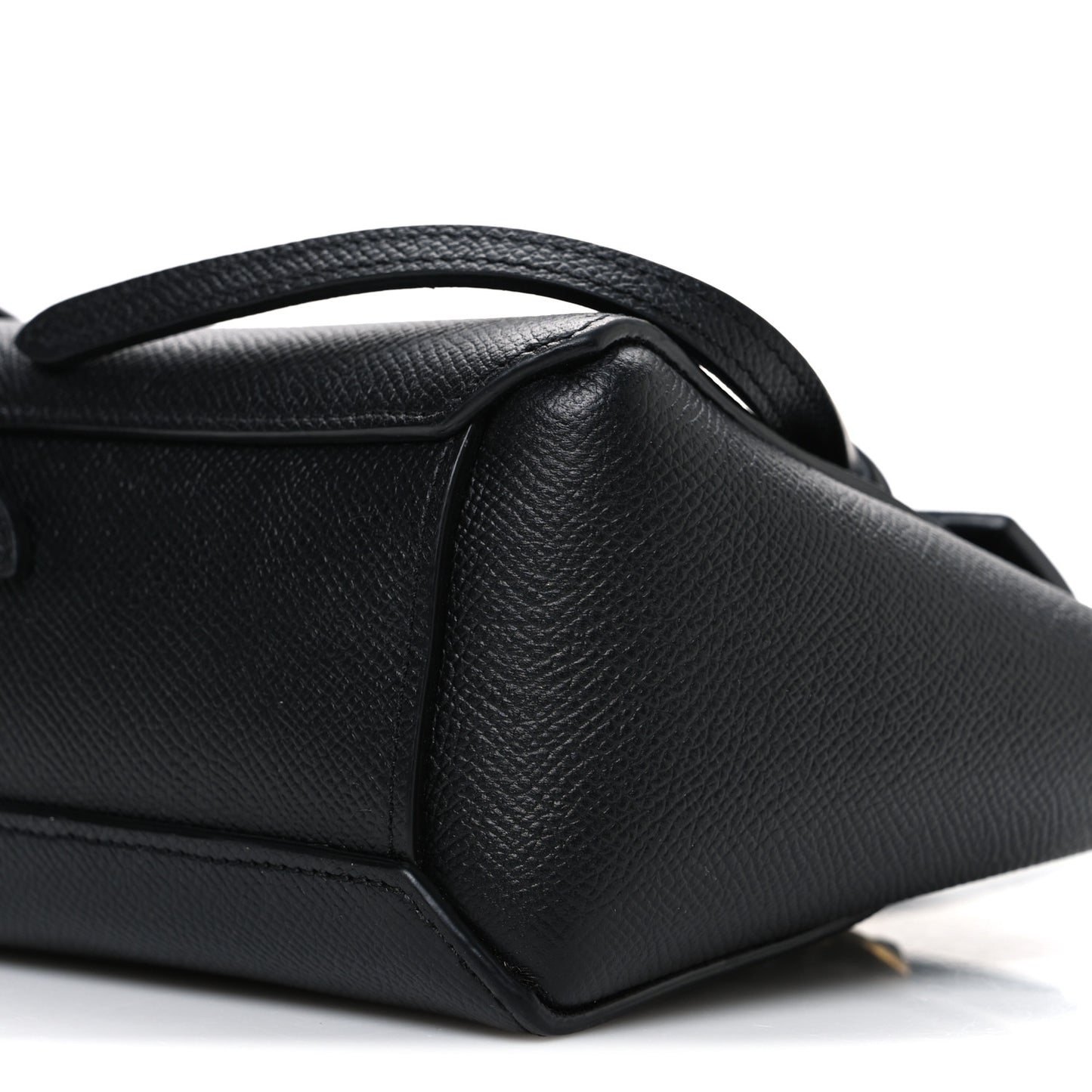 Grained Calfskin Nano Belt Bag Black