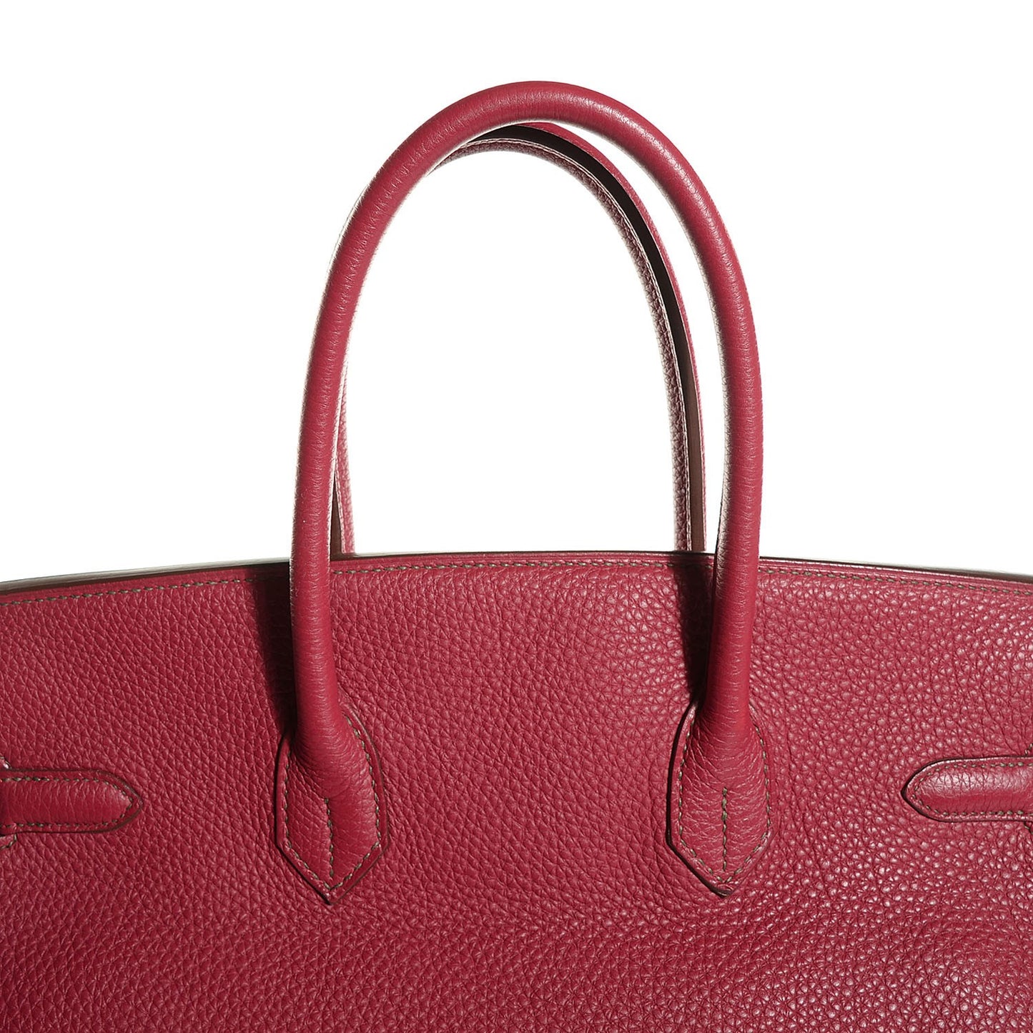 Togo Eclat Horseshoe Birkin 35 Rubis Vert Veronese