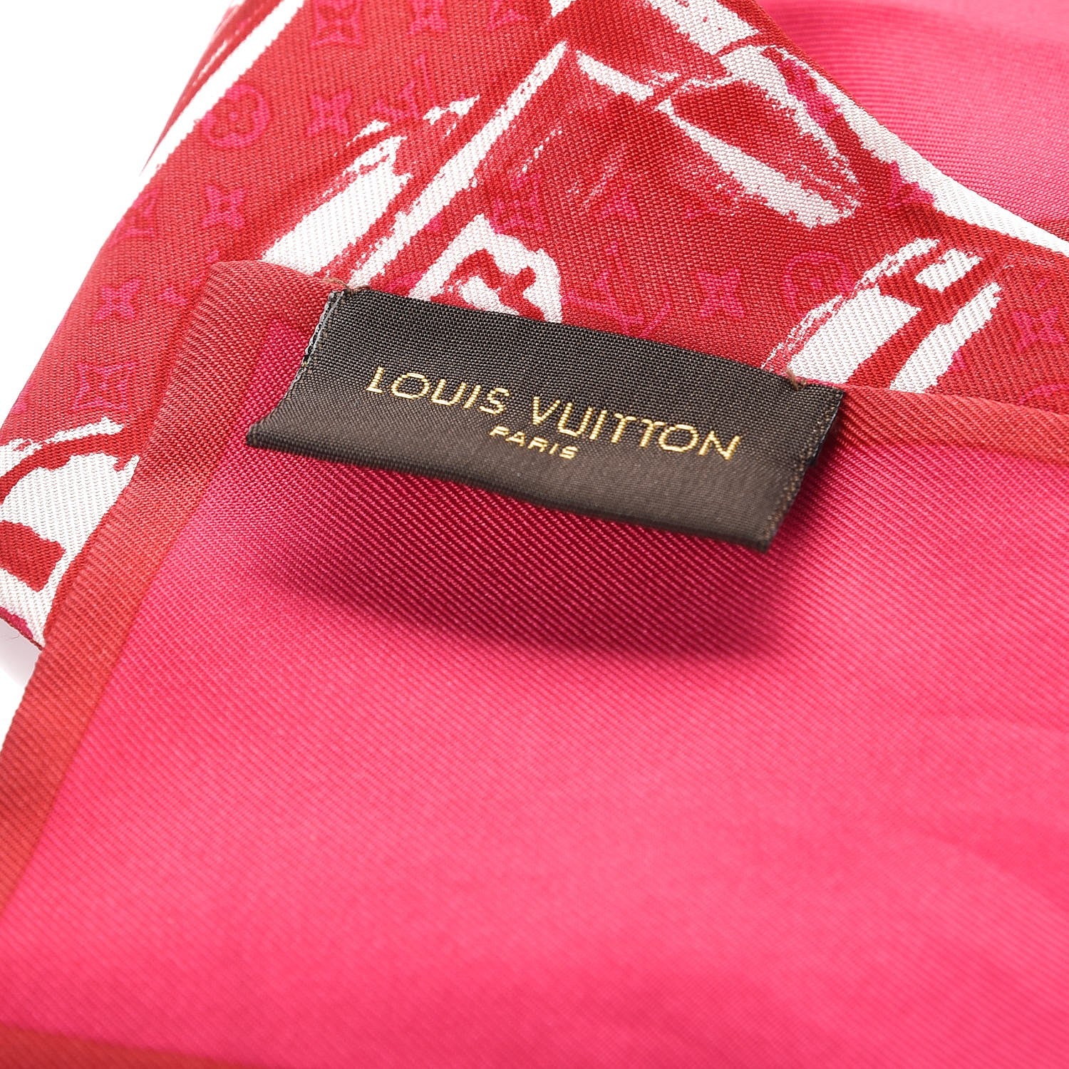Louis Vuitton Silk Monogram Trunks Bandeau Fuchsia 3 of 4