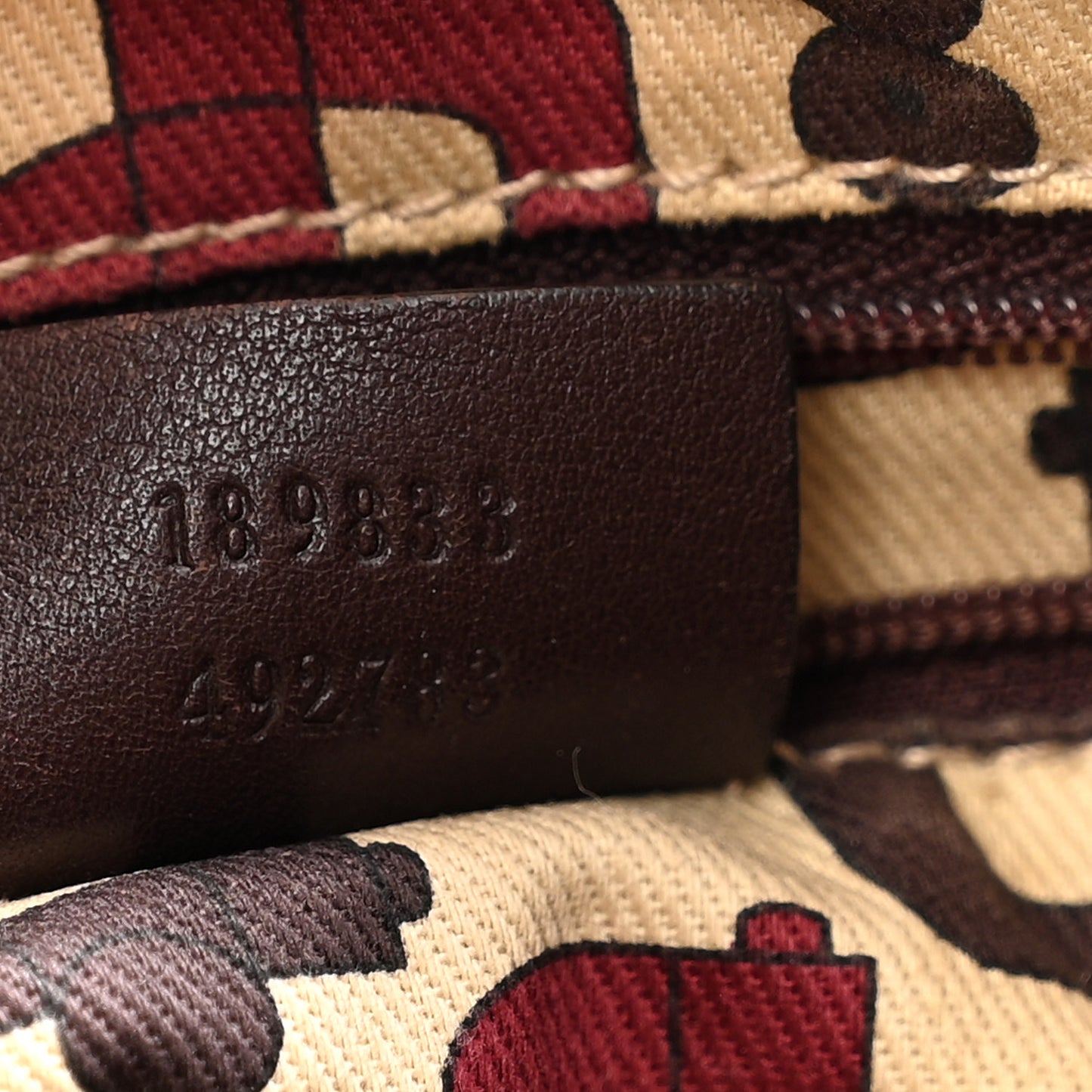 Guccissima Large D Gold Ring Hobo Chocolate Brown