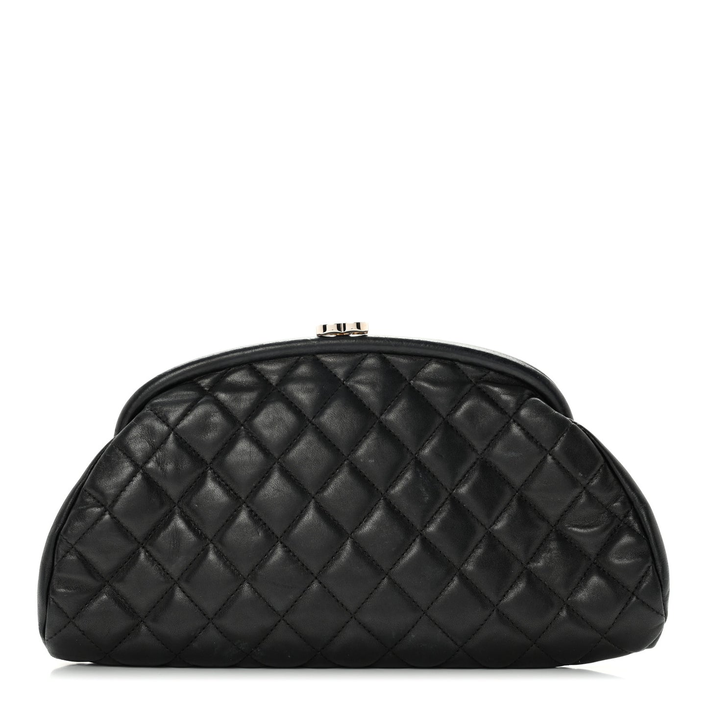 Lambskin Quilted Timeless Clutch Black