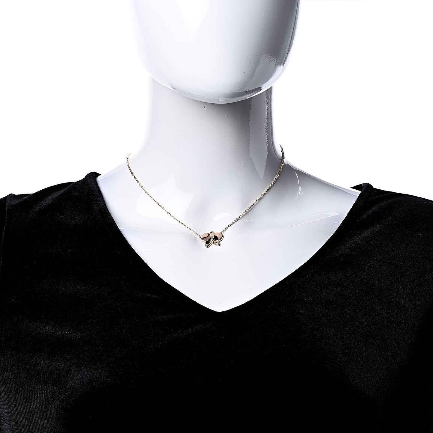 18K Pink Gold Diamond Caresse D'Orchidees Par Necklace