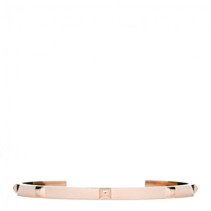 Hermes 18K Rose Gold Mini Clous Bracelet SH 1 of 4