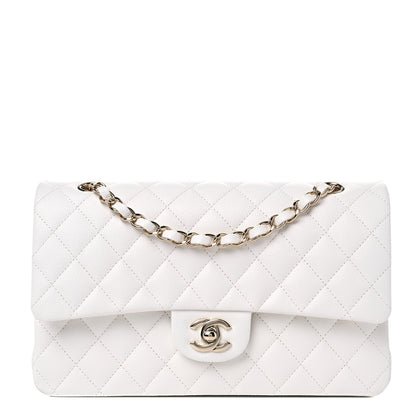 Chanel Caviar Quilted Medium Double Flap White 1 of 10