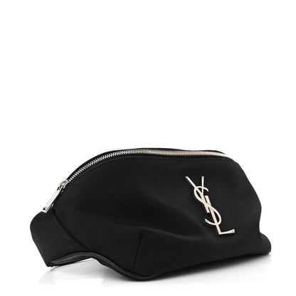 Saint Laurent Canvas Monogram Belt Bag Black 4 of 12