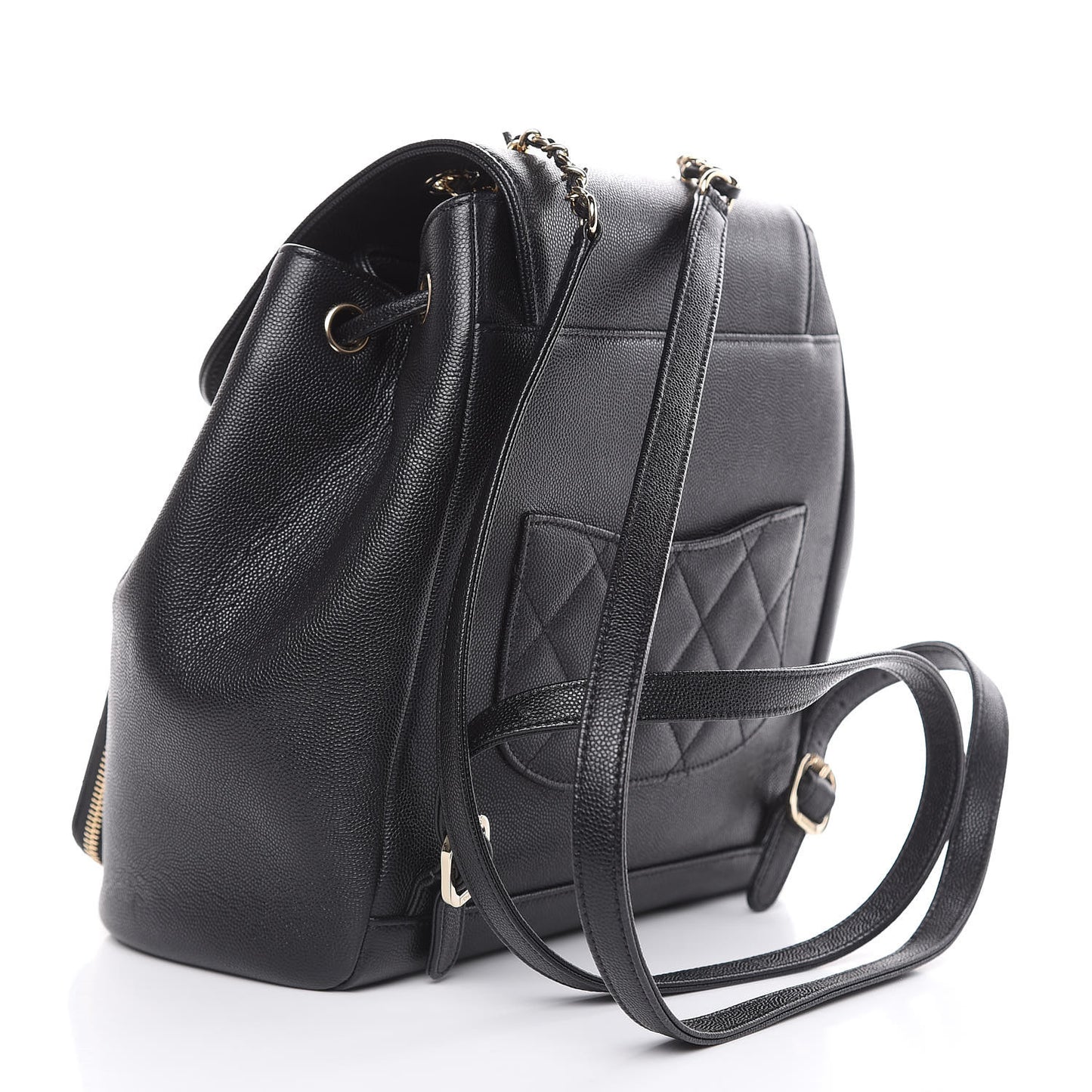 Caviar Quilted Business Affinity Backpack Black