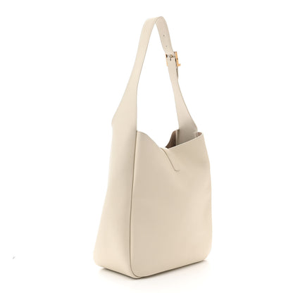 Saint Laurent SAINT LAURENT Smooth Calfskin Large Le 5 A 7 Soft Hobo Blanc Vintage 3 of 10