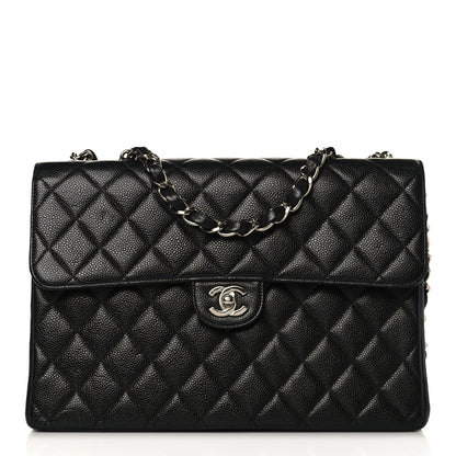 Chanel Caviar Quilted Jumbo Single Flap Black 1 of 10
