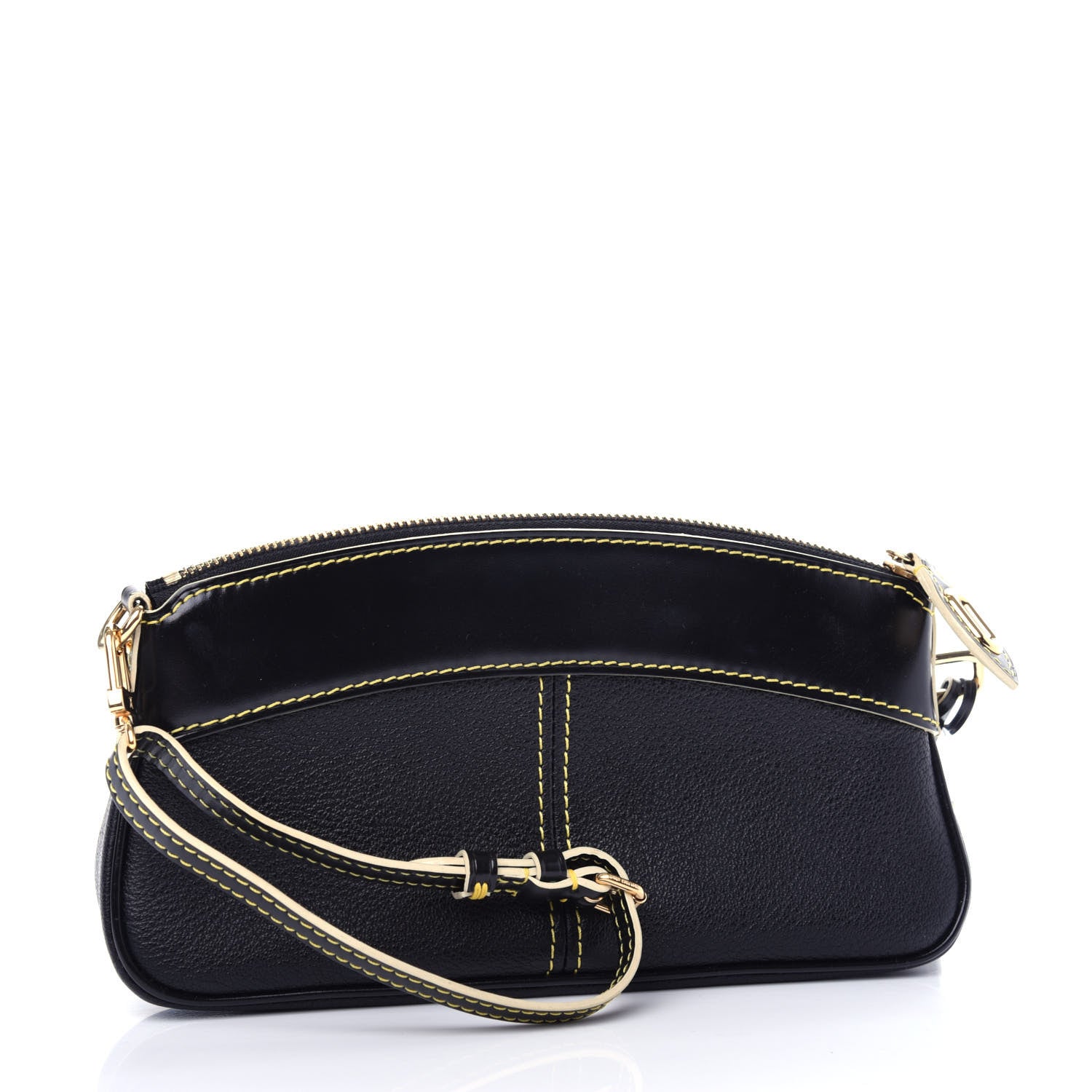 Louis Vuitton Suhali Lockit Clutch Black 3 of 8