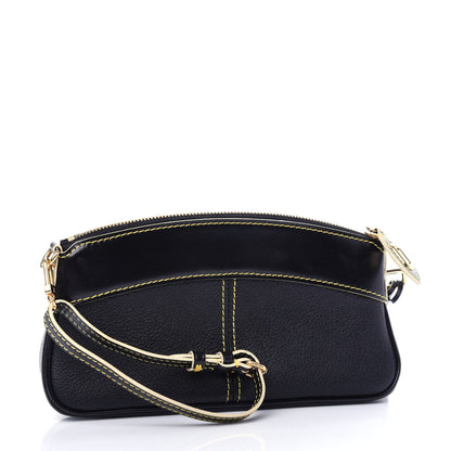 Louis Vuitton Suhali Lockit Clutch Black 3 of 8